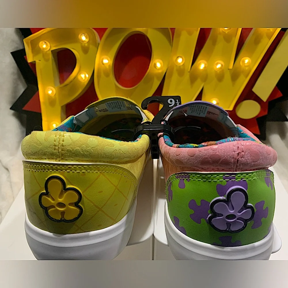 Nickelodeon SpongeBob Women’s Slip-on Sneakers Size 9.5 New WITHOUT Tags